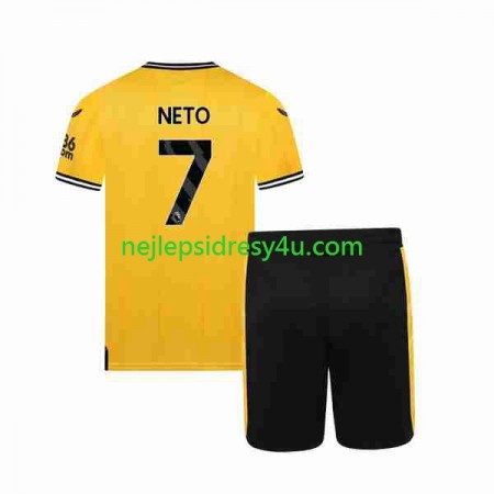 Fotbalový Dres Wolverhampton Wanderers NETO 7 Dětské Domácí 2023/24